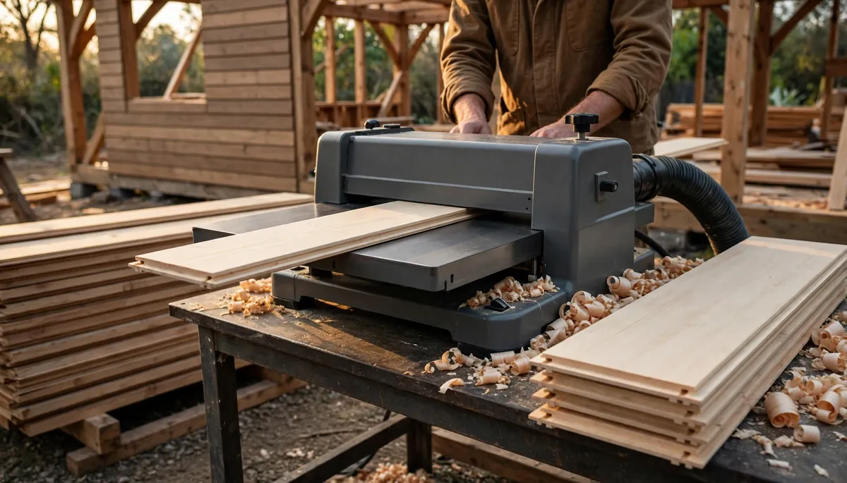 Maison en bois : quelle raboteuse choisir pour préparer vos planches de bardage